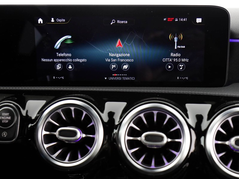 Mercedes Classe A 180 d premium auto diesel nero