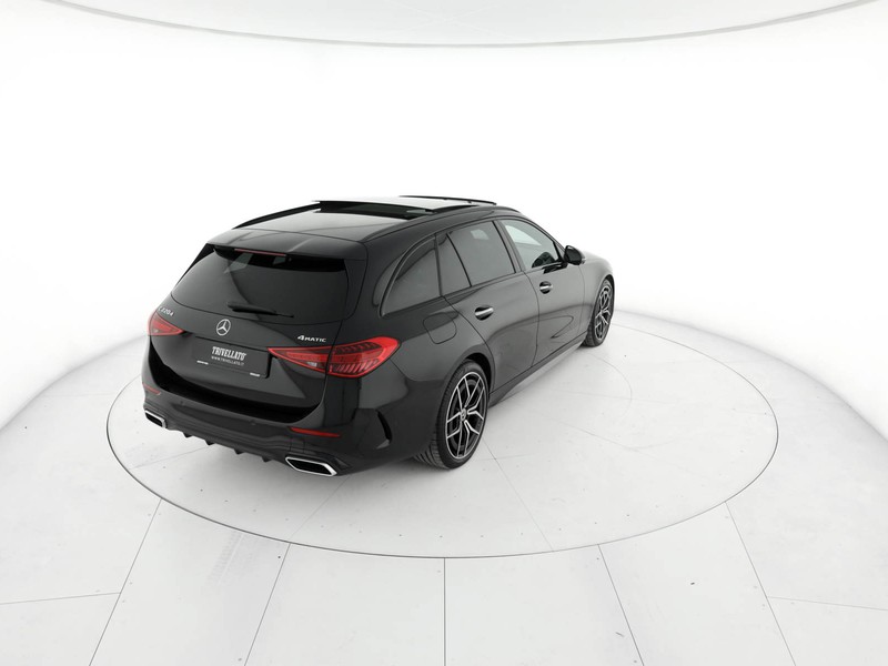 Mercedes Classe C SW sw 220 d mhev amg line premium 4matic 197cv auto ibrido nero