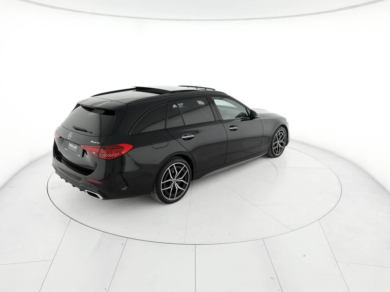 Mercedes Classe C SW sw 220 d mhev amg line premium 4matic 197cv auto ibrido nero