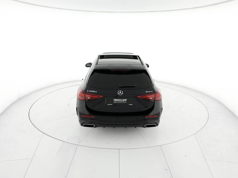 Mercedes Classe C SW sw 220 d mhev amg line premium 4matic 197cv auto ibrido nero