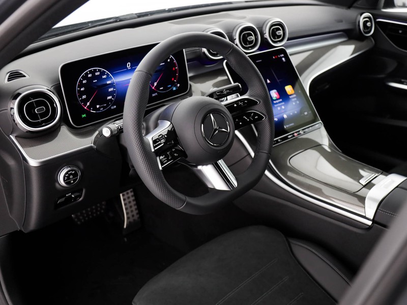 Mercedes Classe C SW sw 220 d mhev amg line advanced 4matic 197cv auto ibrido grigio