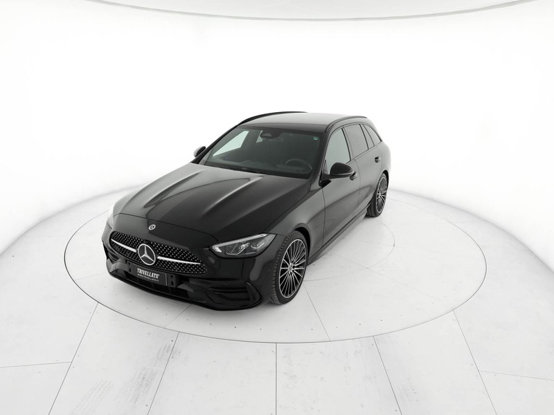 Mercedes Classe C SW sw 220 d mhev premium 4matic auto ibrido nero