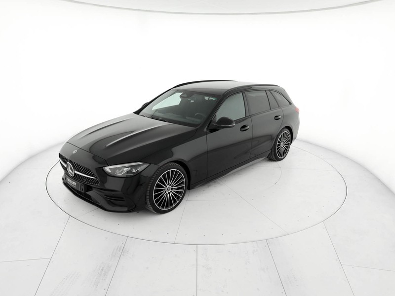 Mercedes Classe C SW sw 220 d mhev premium 4matic auto ibrido nero