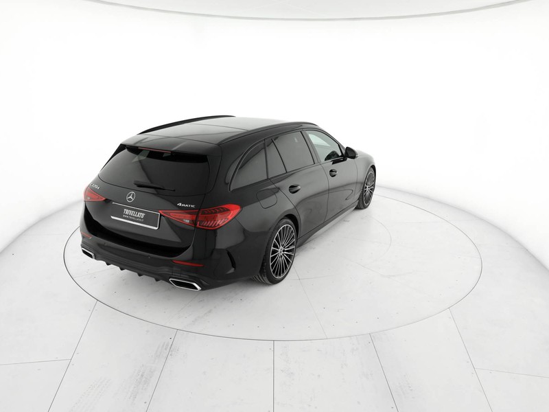 Mercedes Classe C SW sw 220 d mhev premium 4matic auto ibrido nero