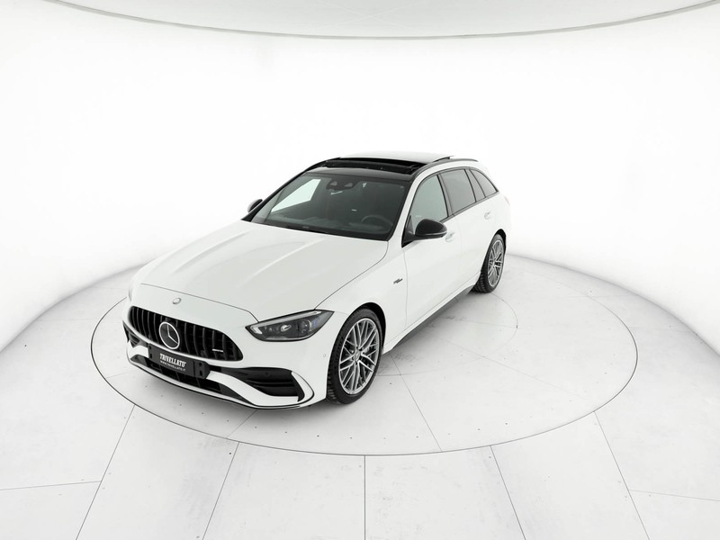 AMG Classe C c sw amg 43 mhev premium plus 4matic 422cv auto ibrido bianco