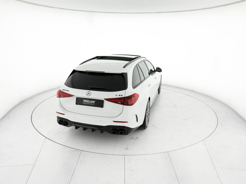 AMG Classe C c sw amg 43 mhev premium plus 4matic 422cv auto ibrido bianco
