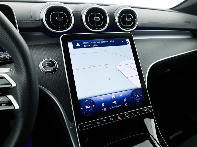 Mercedes Classe C Berlina 300 de phev amg line advanced auto ibrido grigio