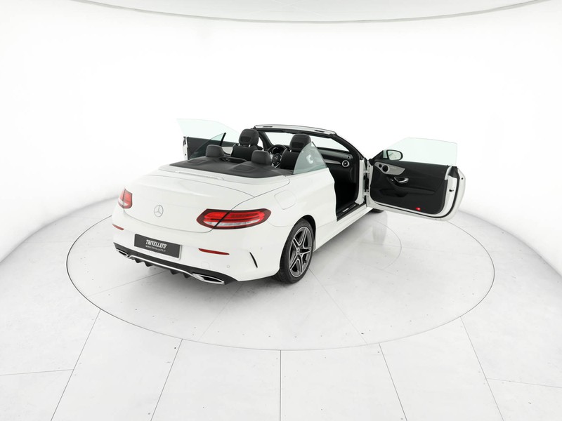 Mercedes Classe C Cabrio cabrio 220 d premium auto diesel bianco