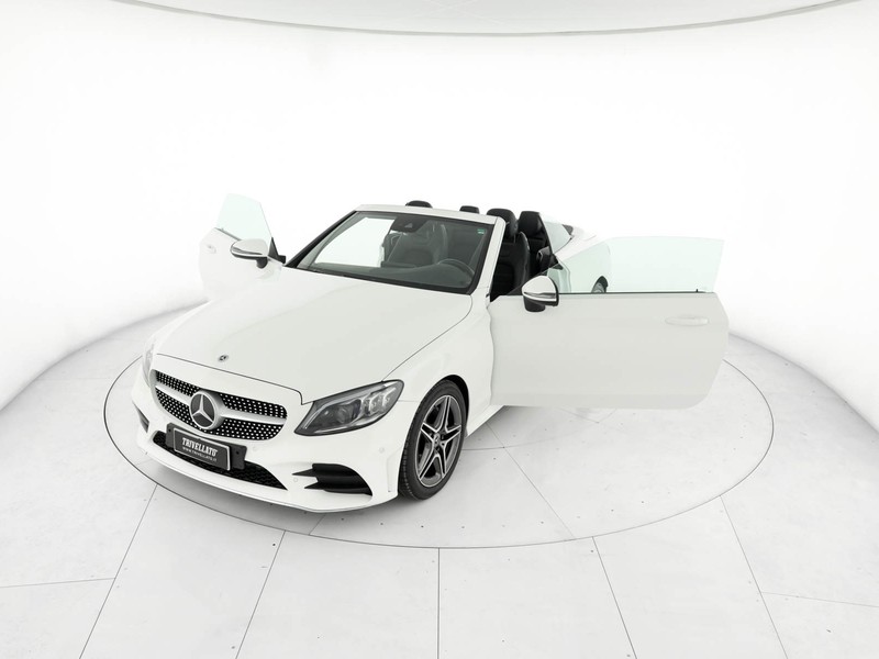 Mercedes Classe C Cabrio cabrio 220 d premium auto diesel bianco