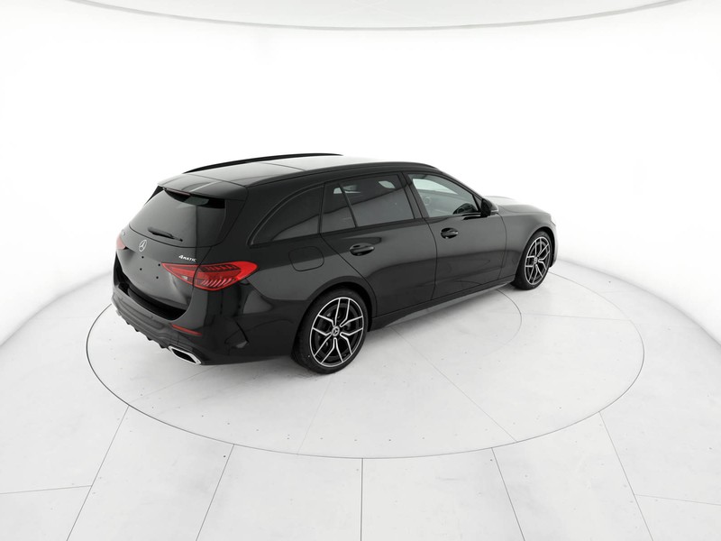 Mercedes Classe C SW sw 220 d mhev amg line advanced 4matic 197cv auto ibrido nero