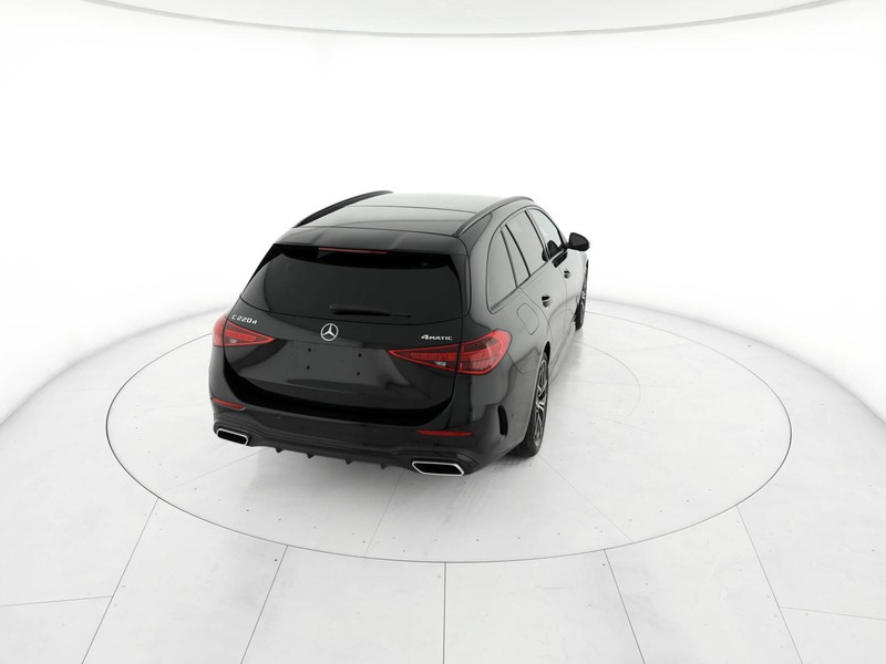 Mercedes Classe C SW sw 220 d mhev amg line advanced 4matic 197cv auto ibrido nero