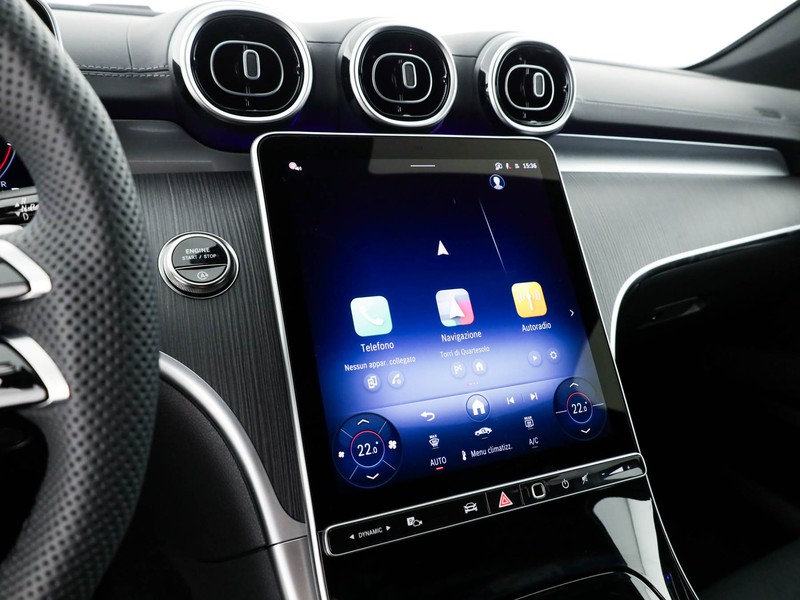 Mercedes Classe C SW sw 220 d mhev amg line advanced 4matic 197cv auto ibrido nero