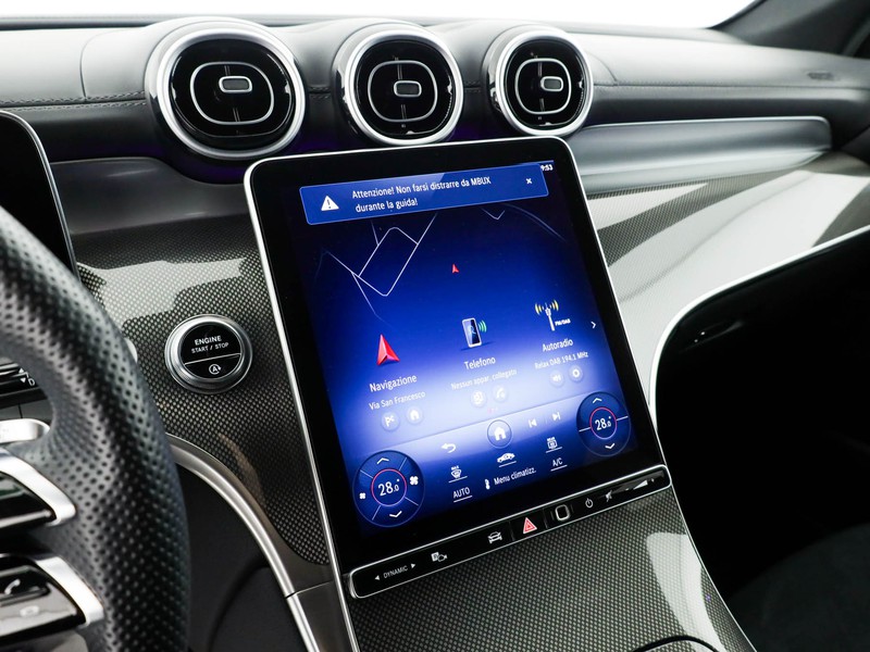 Mercedes GLC 220 d amg advanced 4matic auto ibrido bianco