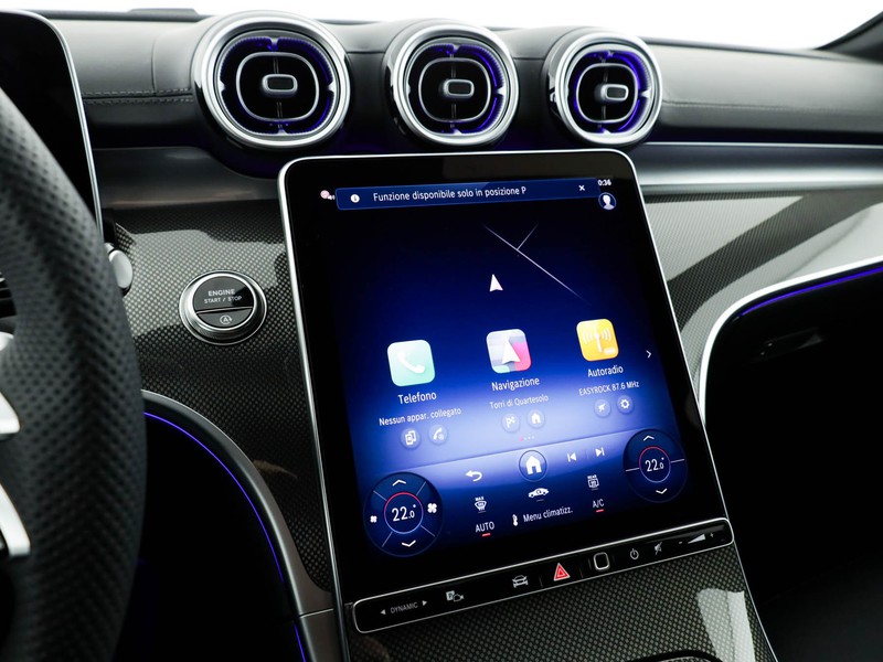 Mercedes Classe C Berlina 220 d mhev amg line advanced plus 200cv auto ibrido nero