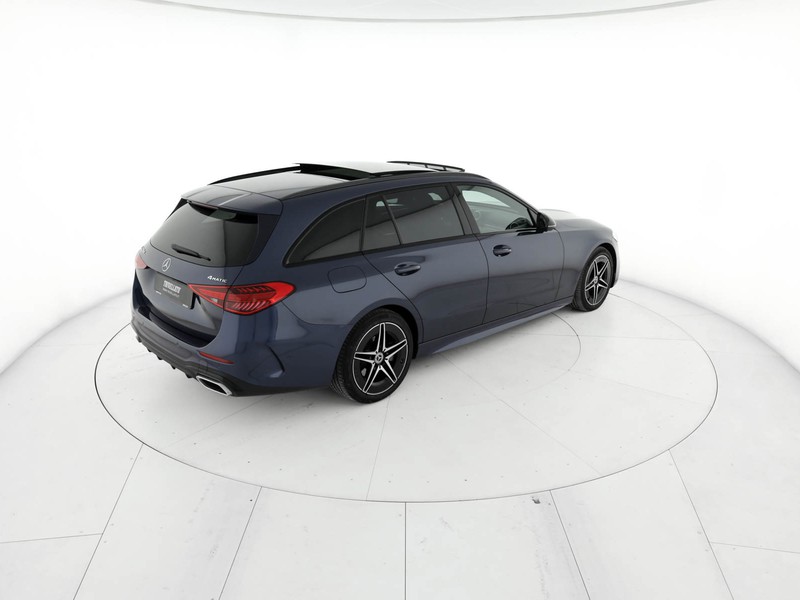 Mercedes Classe C SW sw 220 d mhev amg line advanced 4matic 197cv auto ibrido blu/azzurro