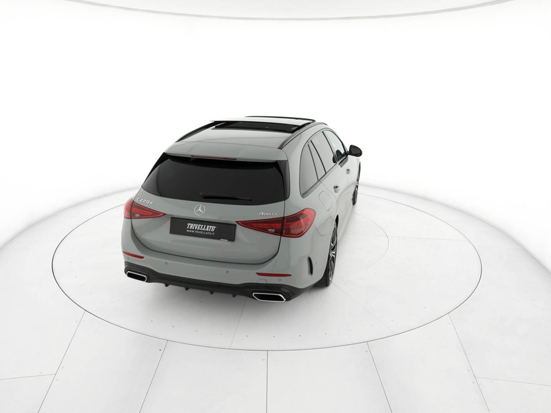 Mercedes Classe C SW sw 220 d mhev amg line advanced 4matic 200cv auto ibrido grigio