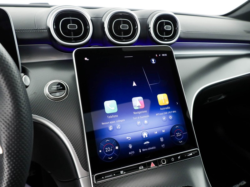 Mercedes Classe C SW sw 220 d mhev amg line advanced 4matic 200cv auto ibrido grigio