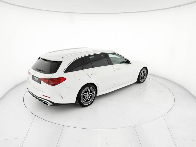 Mercedes Classe C SW sw 220 d mhev premium 4matic auto ibrido bianco