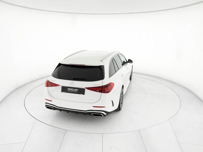 Mercedes Classe C SW sw 220 d mhev premium 4matic auto ibrido bianco