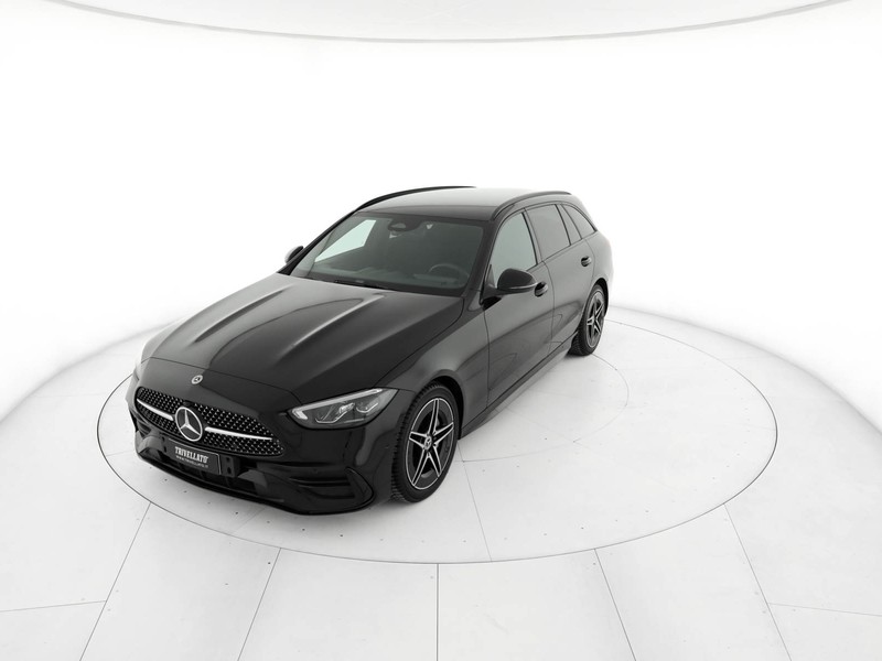 Mercedes Classe C SW sw 220 d mhev amg line advanced 200cv auto ibrido nero
