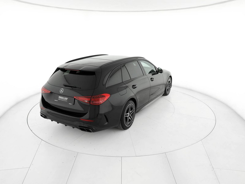 Mercedes Classe C SW sw 220 d mhev amg line advanced 200cv auto ibrido nero
