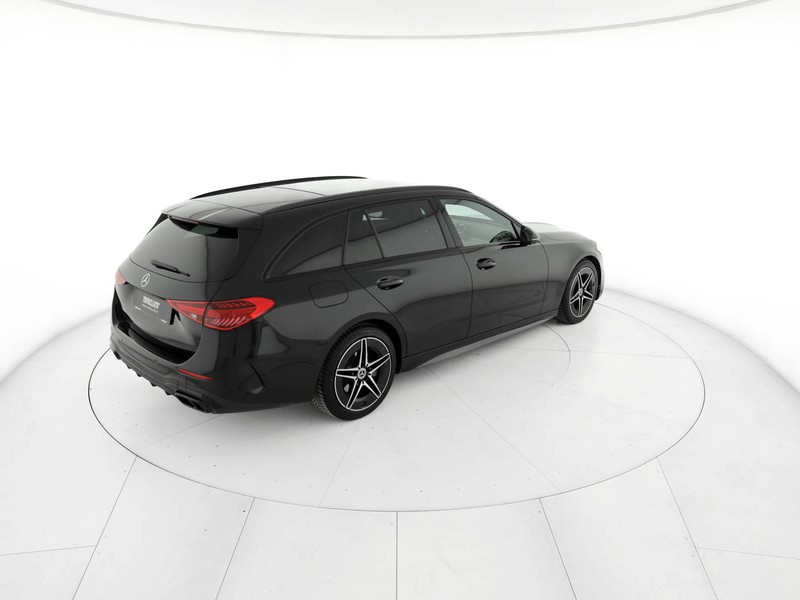 Mercedes Classe C SW sw 220 d mhev amg line advanced 200cv auto ibrido nero