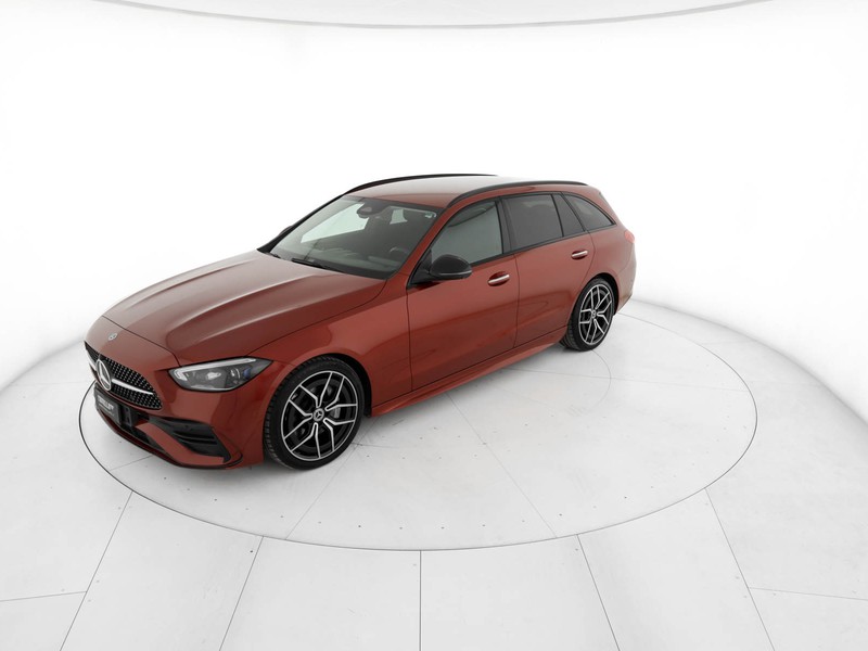 Mercedes Classe C SW sw 220 d mhev premium plus auto ibrido rosso
