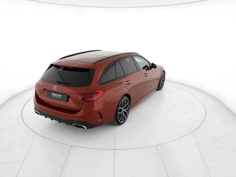 Mercedes Classe C SW sw 220 d mhev premium plus auto ibrido rosso