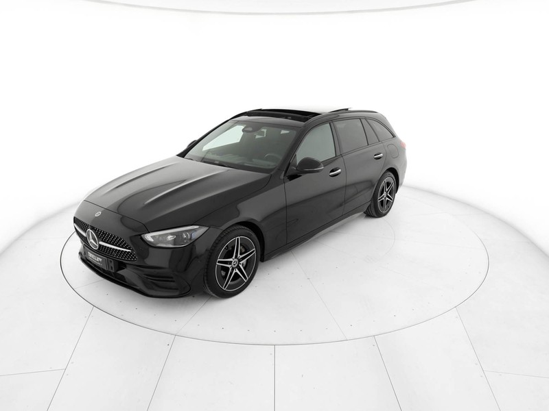 Mercedes Classe C SW sw 300 de phev amg line premium plus auto ibrido nero