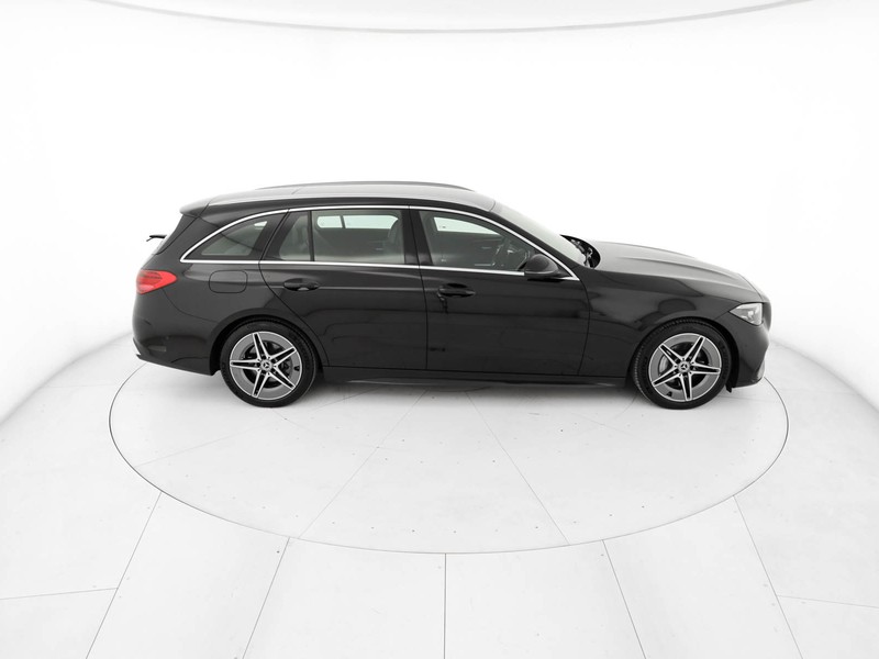 Mercedes Classe C SW sw 300 d mhev amg line advanced plus auto ibrido nero