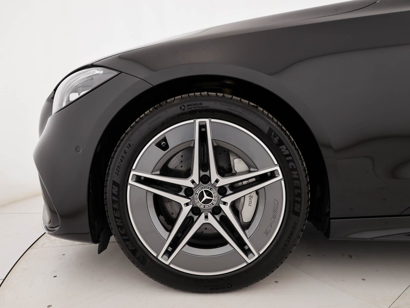 Mercedes Classe C SW sw 300 d mhev amg line advanced plus auto ibrido nero