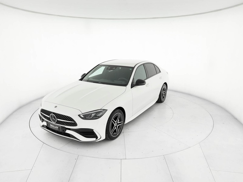 Mercedes Classe C Berlina 220 d mhev amg line advanced 4matic 197cv auto ibrido bianco