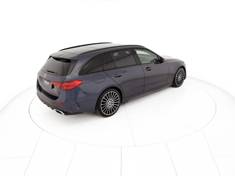 Mercedes Classe C SW sw 200 d mhev amg line advanced auto ibrido blu/azzurro