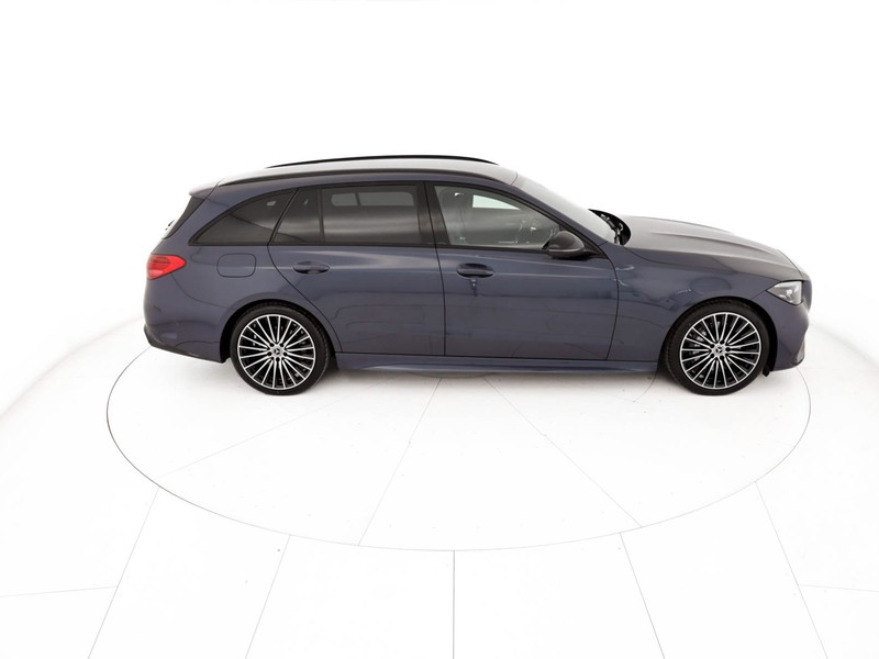 Mercedes Classe C SW sw 200 d mhev amg line advanced auto ibrido blu/azzurro