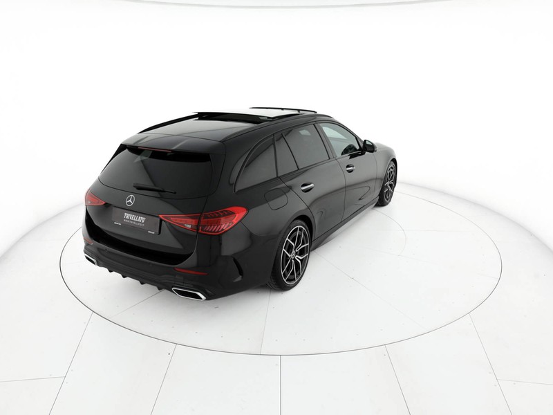 Mercedes Classe C SW sw 220 d mhev premium pro 4matic auto ibrido nero
