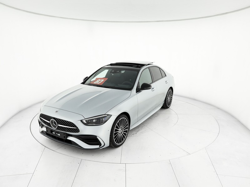 Mercedes Classe C Berlina 220 d mhev amg line premium plus 4matic 197cv auto ibrido argento
