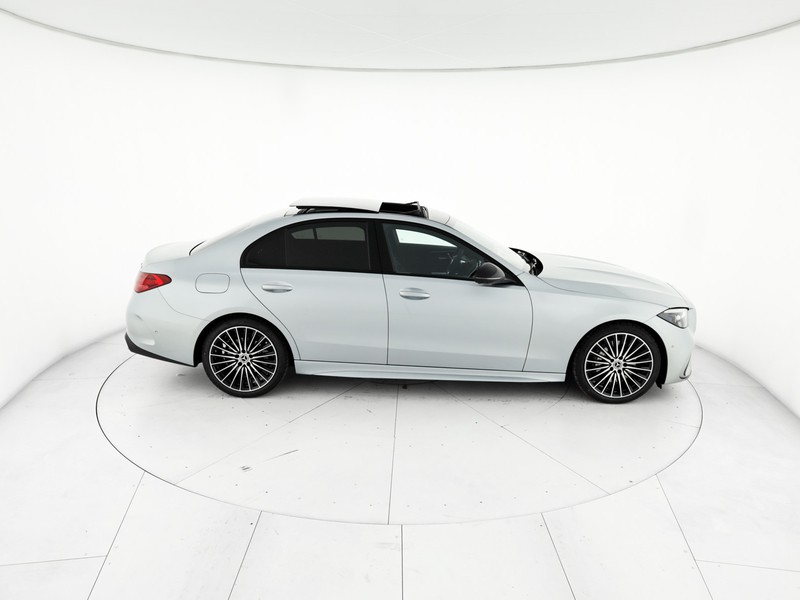 Mercedes Classe C Berlina 220 d mhev amg line premium plus 4matic 197cv auto ibrido argento