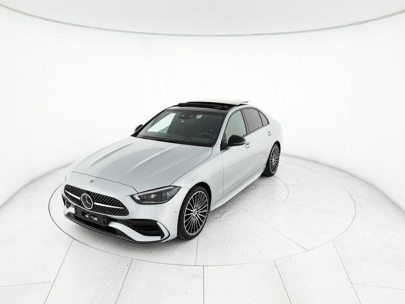 Mercedes Classe C Berlina 220 d mhev amg line premium plus 4matic 197cv auto ibrido argento