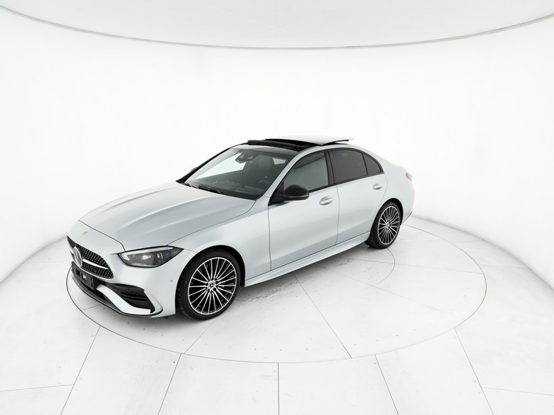 Mercedes Classe C Berlina 220 d mhev amg line premium plus 4matic 197cv auto ibrido argento