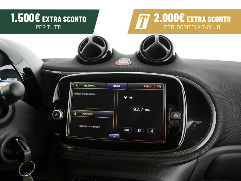 Smart Fortwo eq prime 22kw elettrica nero