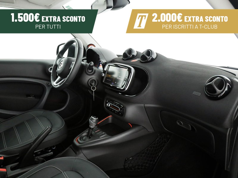 Smart Fortwo eq prime 22kw elettrica nero