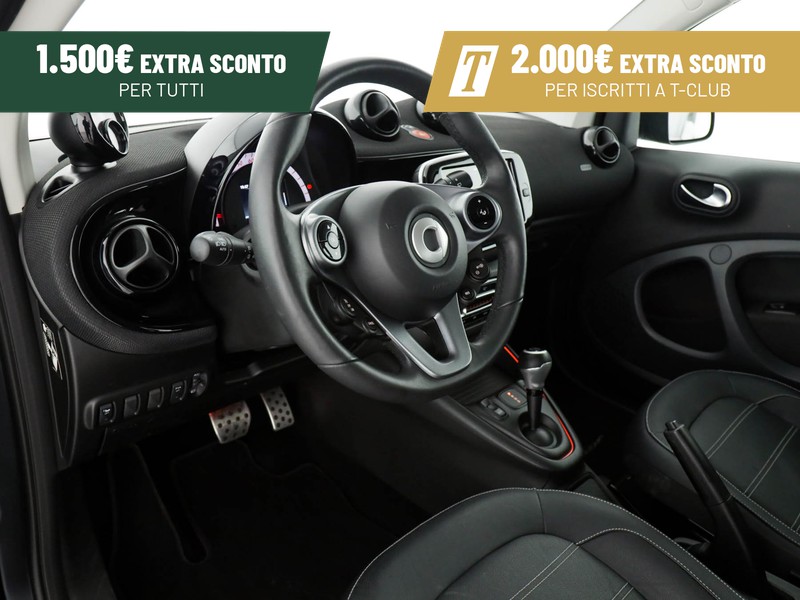 Smart Fortwo eq prime 22kw elettrica nero