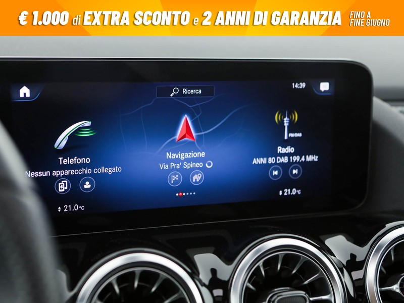 Mercedes GLA 200 d premium 4matic auto diesel argento