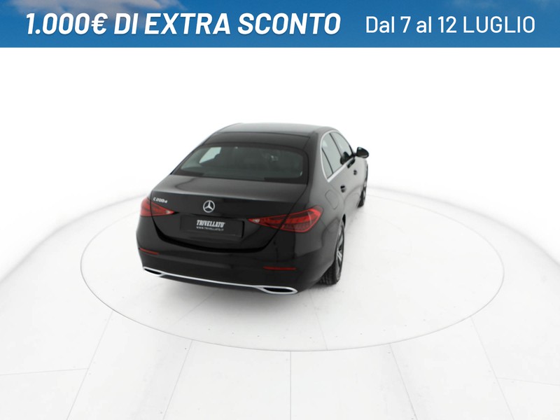 Mercedes Classe C Berlina 200 d mhev advanced auto ibrido nero