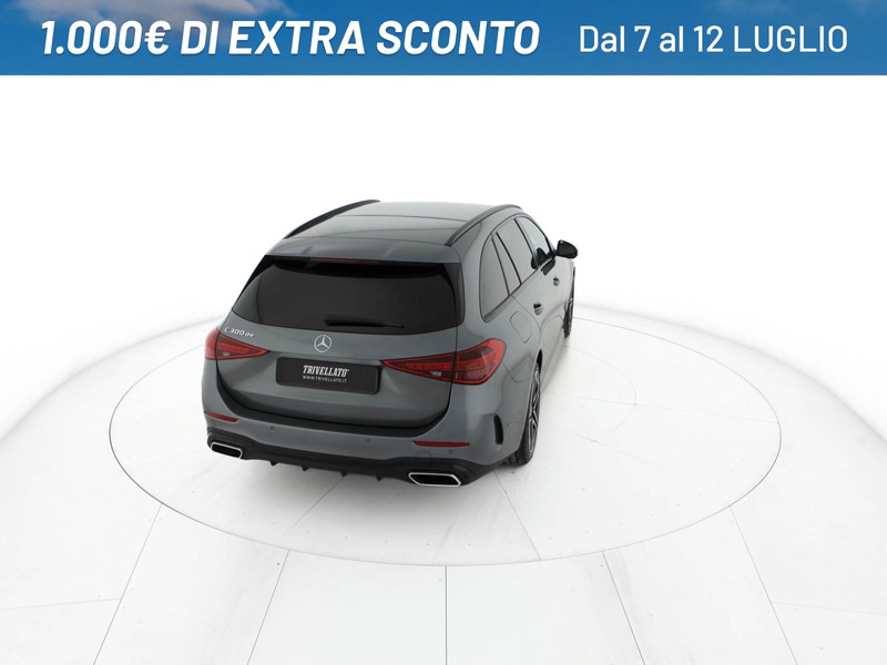 Mercedes Classe C SW sw 300 de phev amg line advanced auto ibrido grigio