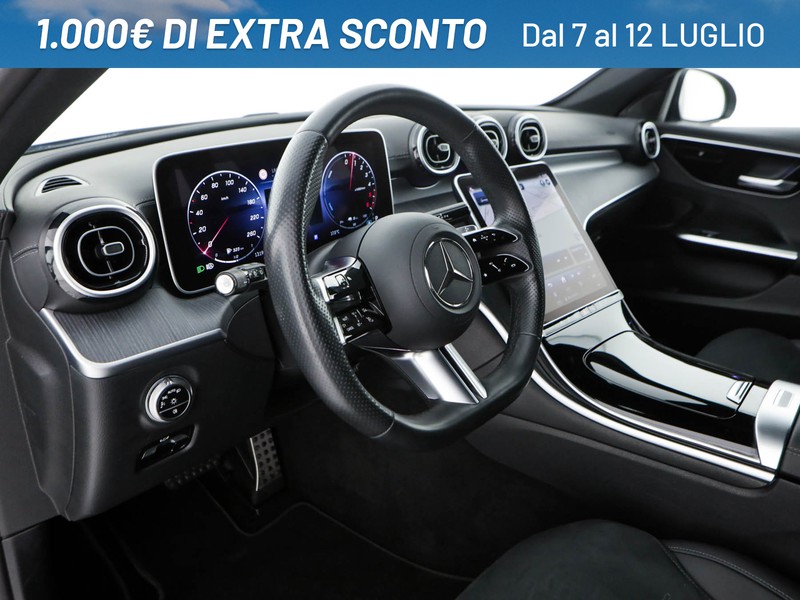 Mercedes Classe C SW sw 300 de phev amg line advanced auto ibrido grigio