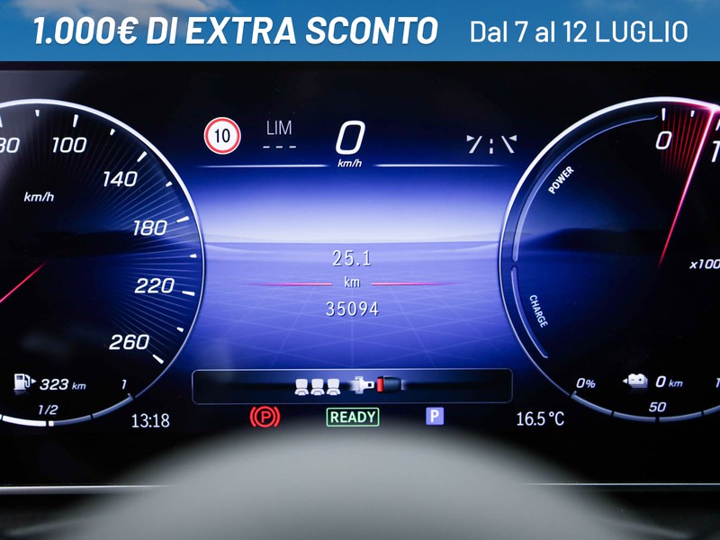Mercedes Classe C SW sw 300 de phev amg line advanced auto ibrido grigio