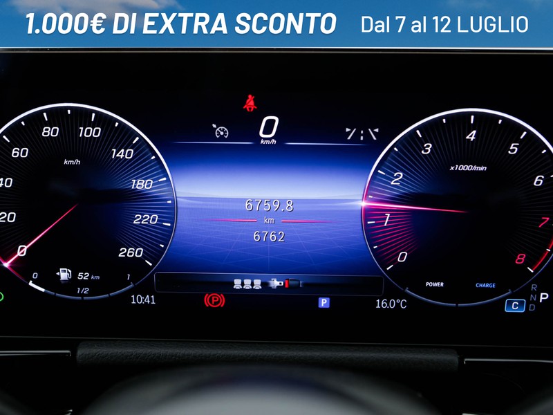 Mercedes Classe B 200 amg line premium auto ibrido argento