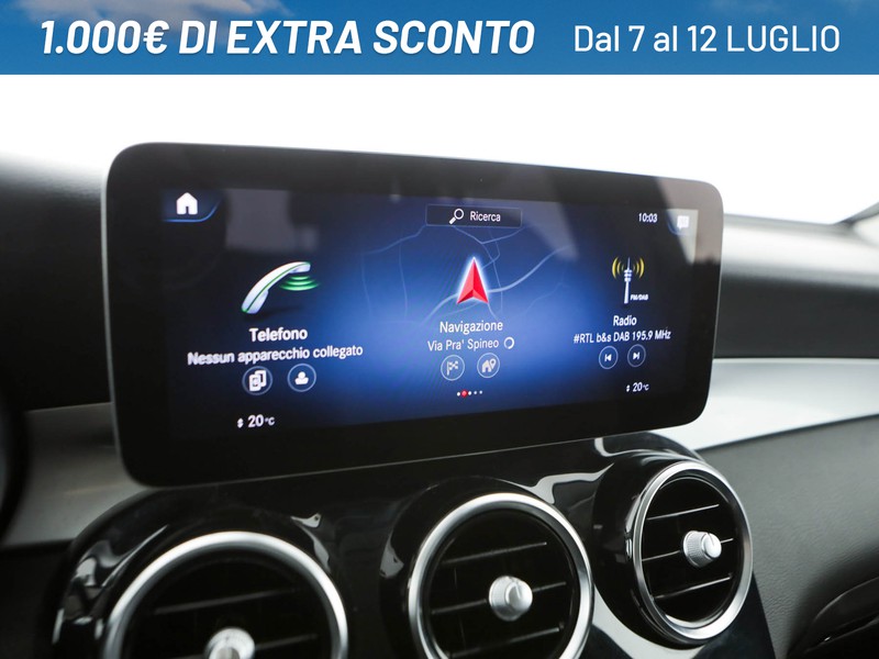 Mercedes GLC 220 d sport 4matic auto diesel argento