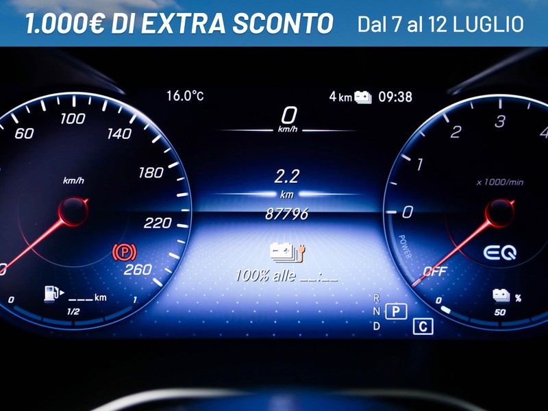 Mercedes GLC 300 de phev (eq-power) premium 4matic auto ibrido grigio